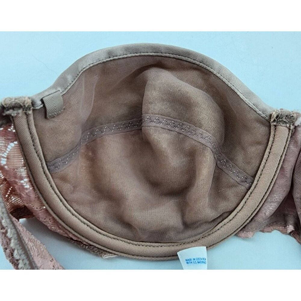 Vintage Maidenform Rendezvous Strapless Underwire Demi Bra‎ Pink Style 8355 36B - Picture 7 of 9